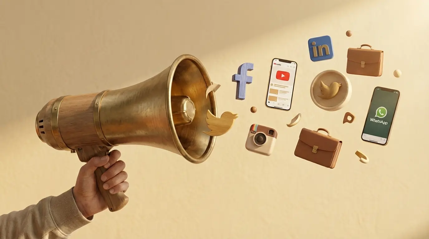 Social media marketing icons