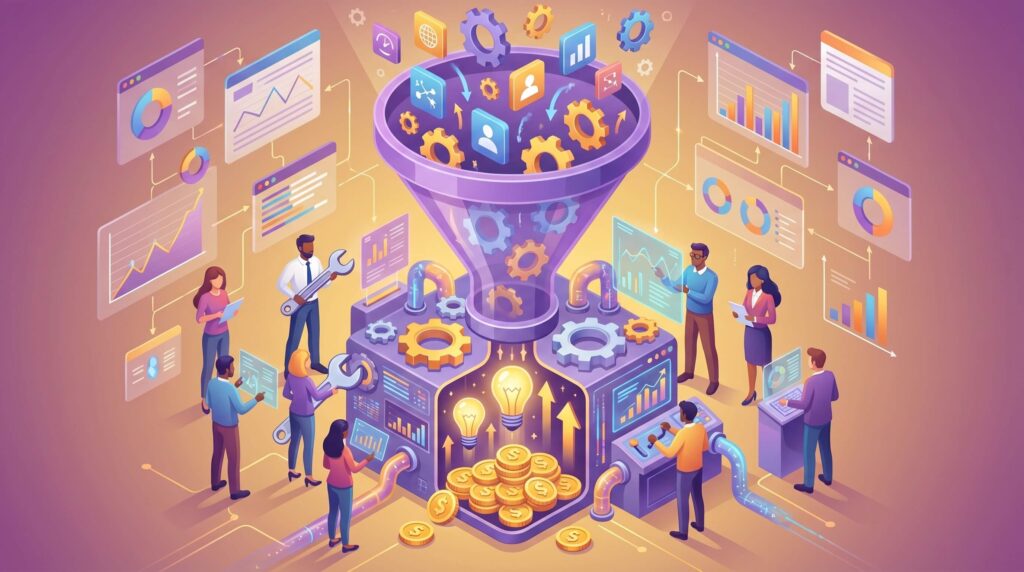 Funnel for search engine optimization