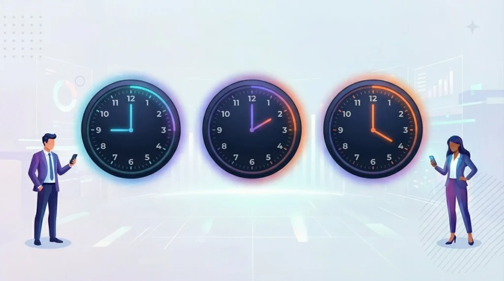 Social media marketing post timings