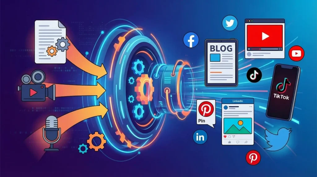 Repurposing content as social media marketing