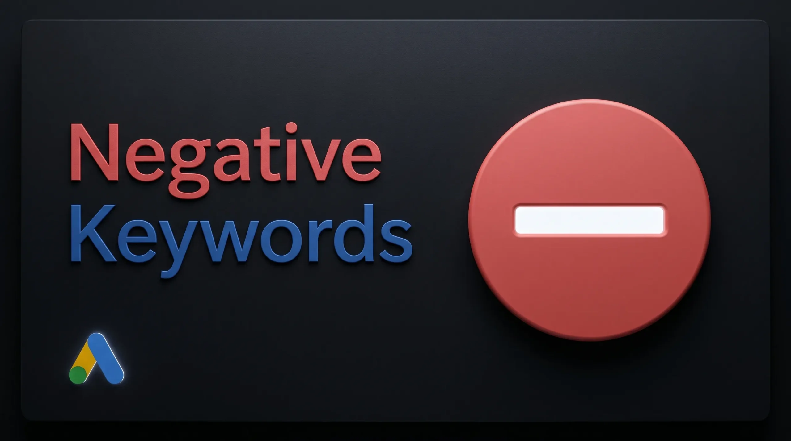 Negative keywords